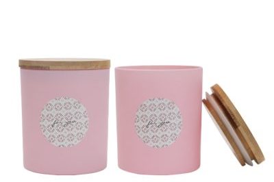 Cylinder matte thick bottom glass candles jar (2)