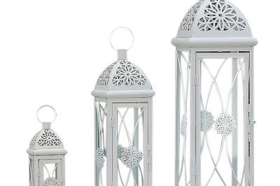 European white iron wedding candelabra lantern (6)