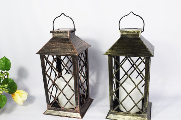 Geometric mini metal wedding favors lantern (3)