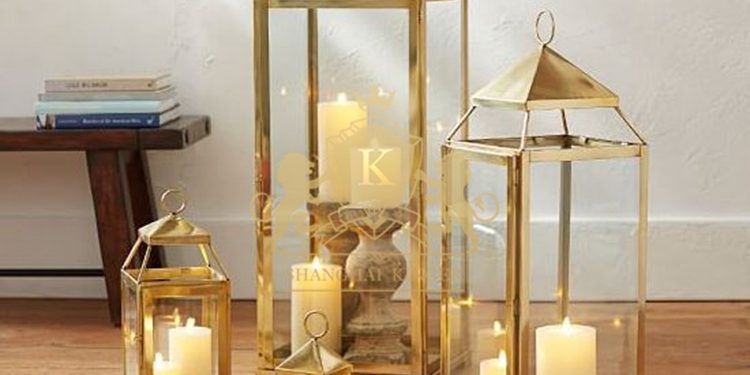 Modern brass outdoor garden lantern (6)