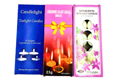 White bulk decorative wedding tea candles (1)