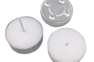 White bulk decorative wedding tea candles (4)