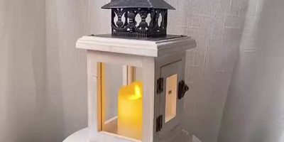 Wholesale antique iron candlestick wooden lantern (5)