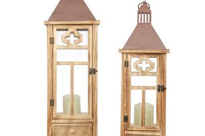 Wholesale outdoor decor small wooden lantern (4)
