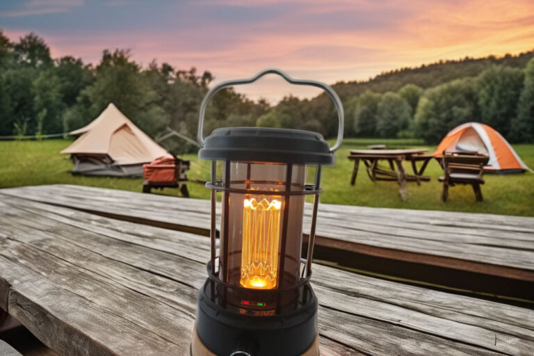 Solar Bamboo Lantern for Garden & Camping