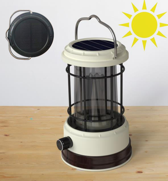 Solar Bamboo Lantern for Garden & Camping