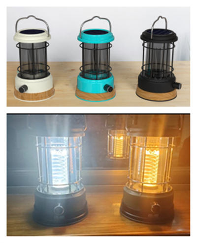 Solar Bamboo Lantern for Garden & Camping