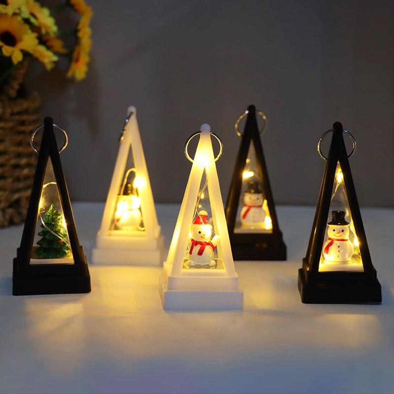 Christmas LED Triangle Lantern