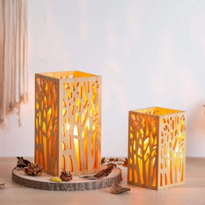 Wooden Lantern for Christmas Decor