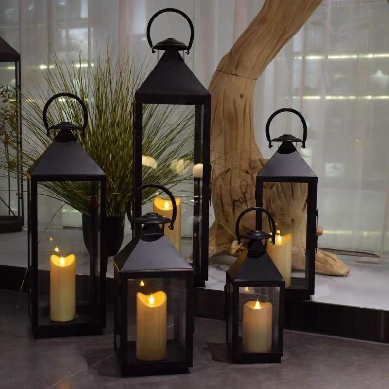 Wedding Metal Candle Lantern Set