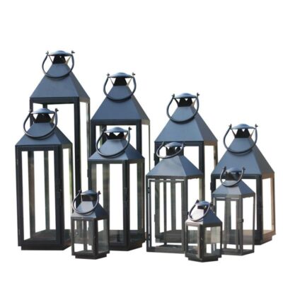 Wedding Metal Candle Lantern Set