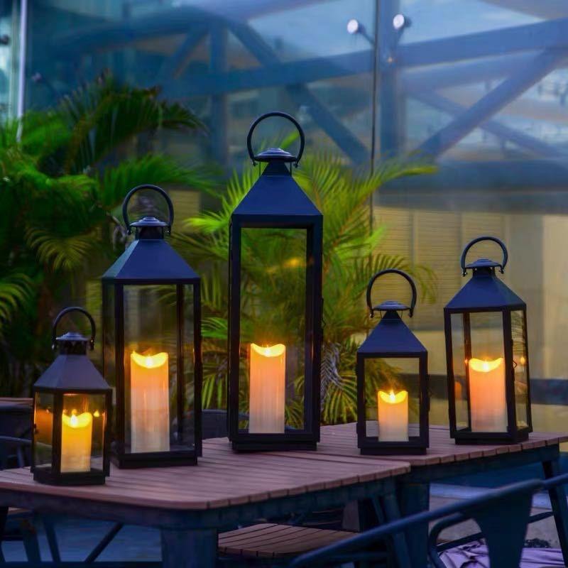 Wedding Metal Candle Lantern Set