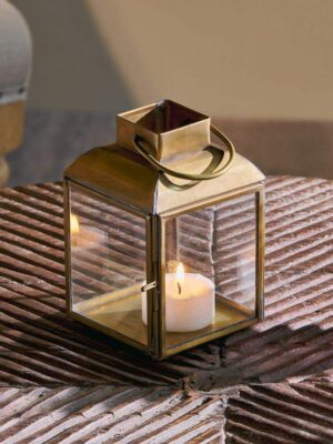 Tall Brass Wedding Lantern for Aisle