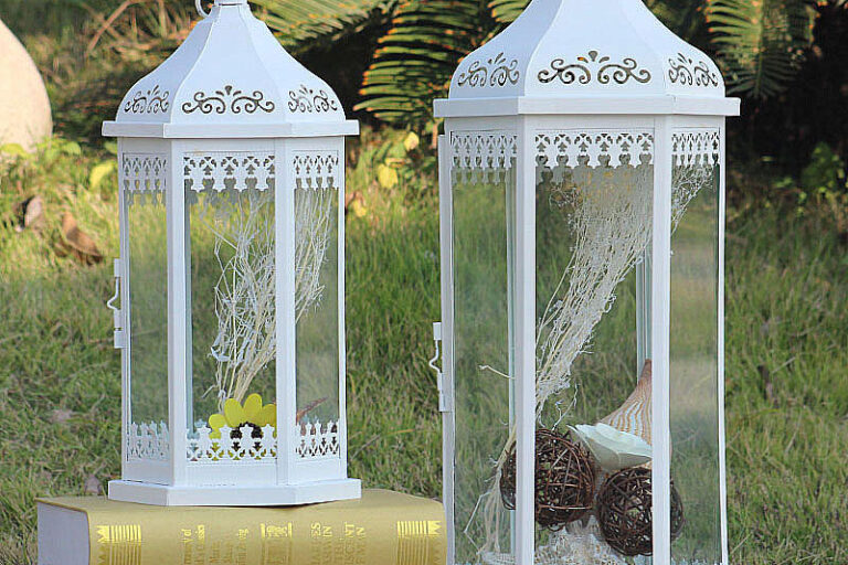 Glass Wedding Lantern Decoration