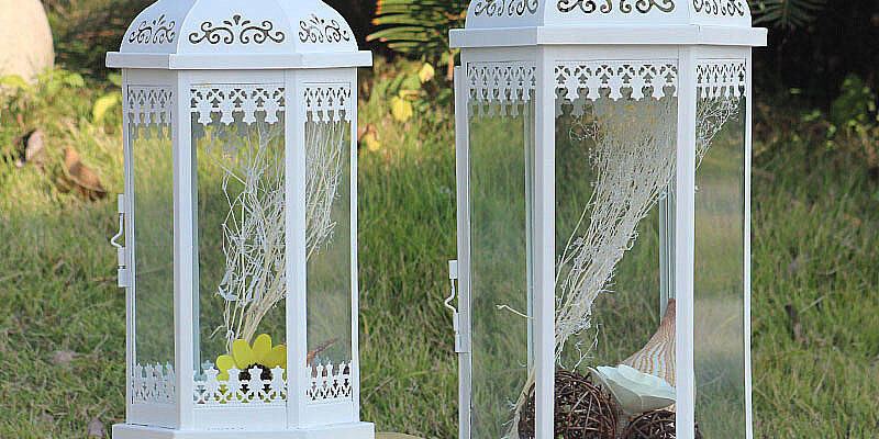 Glass Wedding Lantern Decoration