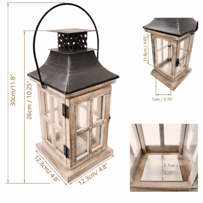Wedding Lantern with LED Candle