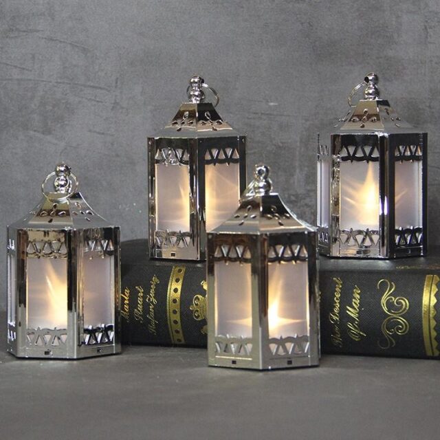 Plastic Holographic Star Mini Lantern