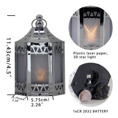 Plastic Holographic Star Mini Lantern