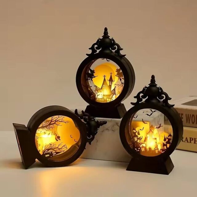 Pumpkin Ghost Lantern LED Lamp