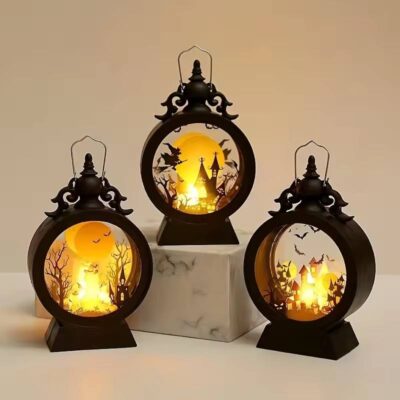 Pumpkin Ghost Lantern LED Lamp