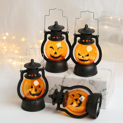 Pumpkin Lantern LED Pendant Light