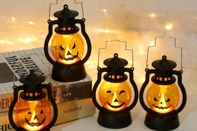 Pumpkin Lantern LED Pendant Light