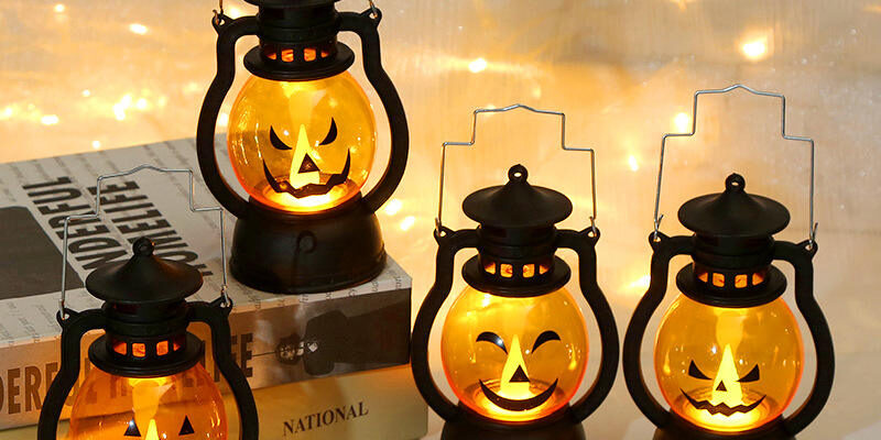 Pumpkin Lantern LED Pendant Light
