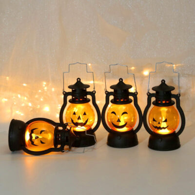 Pumpkin Lantern LED Pendant Light
