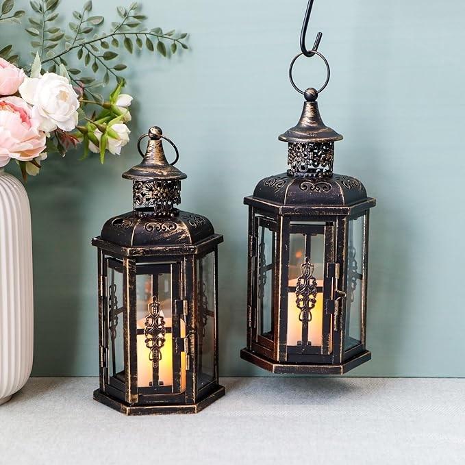 Metal Hollow-Out Wedding Lantern