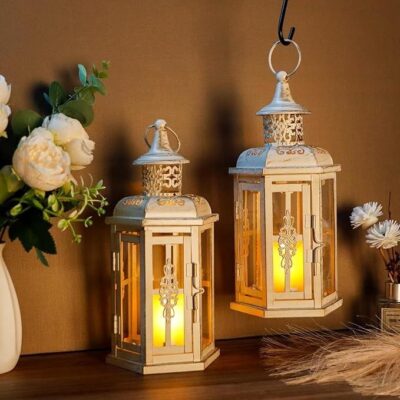 Metal Hollow-Out Wedding Lantern