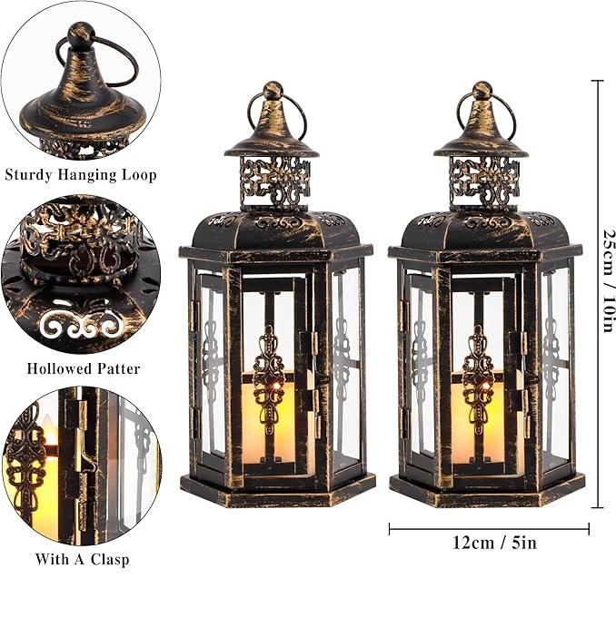 Metal Hollow-Out Wedding Lantern