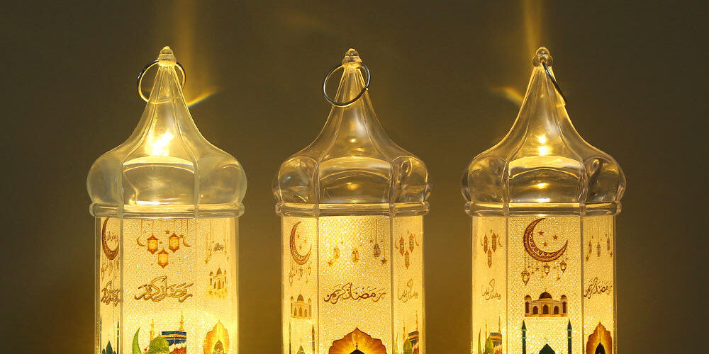 LED Arabian Lantern for Home & Festival Decoration (5) LED Arabian Lantern Home Decor