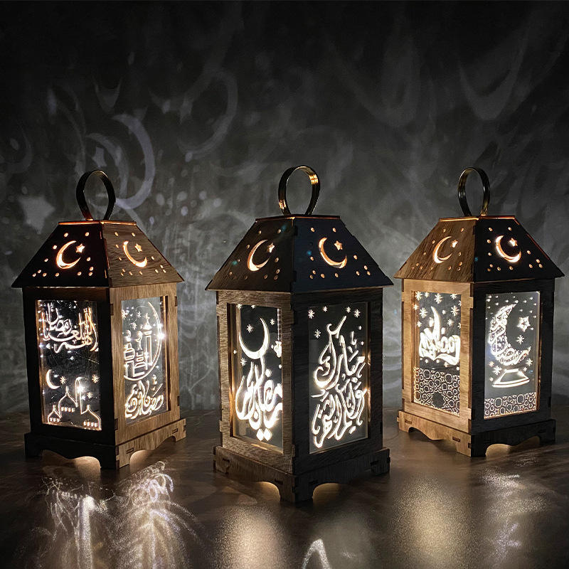 LED Wooden Wind Lamp Decorative