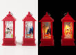 Merry Christmas LED Snowing Lamp Lantern