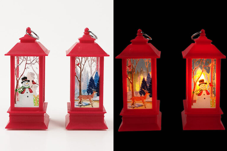 Merry Christmas LED Snowing Lamp Lantern for Home & Party (4) Merry Christmas LED Snowing Lamp Lantern