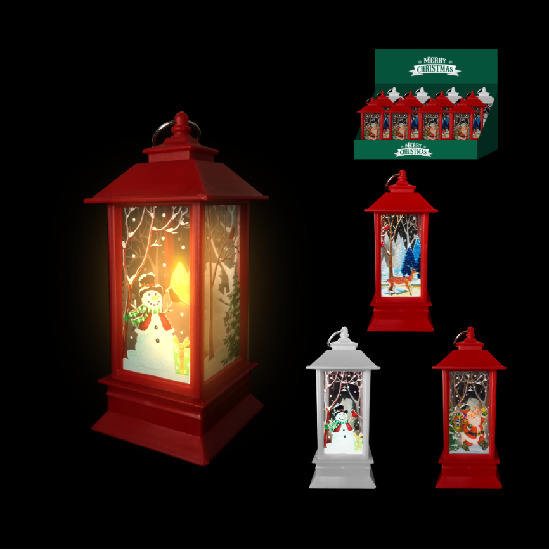 Merry Christmas LED Snowing Lamp Lantern