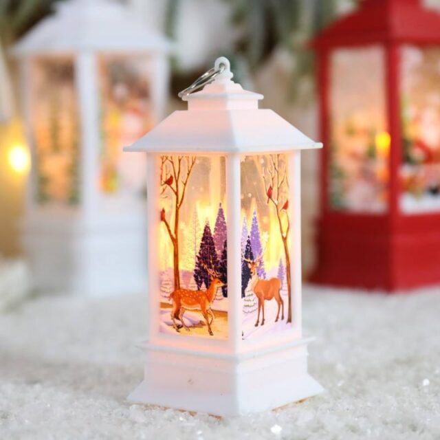 Mini LED Christmas Tree Lantern