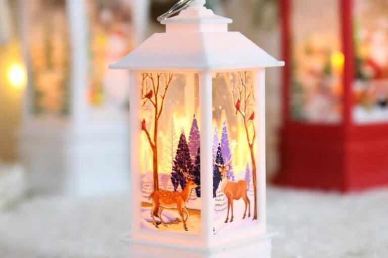 Mini LED Christmas Tree Lantern