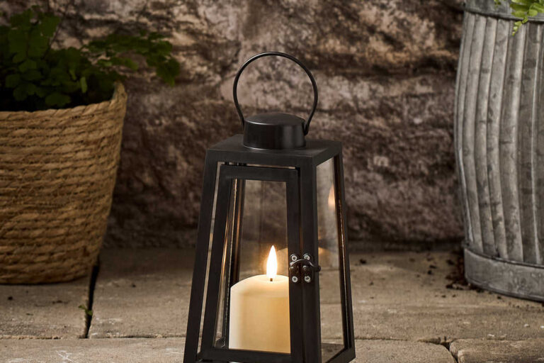 Nordic Style Wooden Candle Lantern