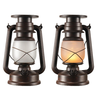Solar LED Lantern with Flickering Flame f