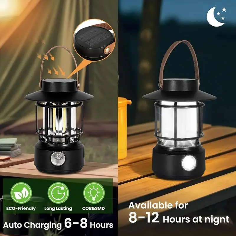 Solar Lantern Rechargeable LED Light