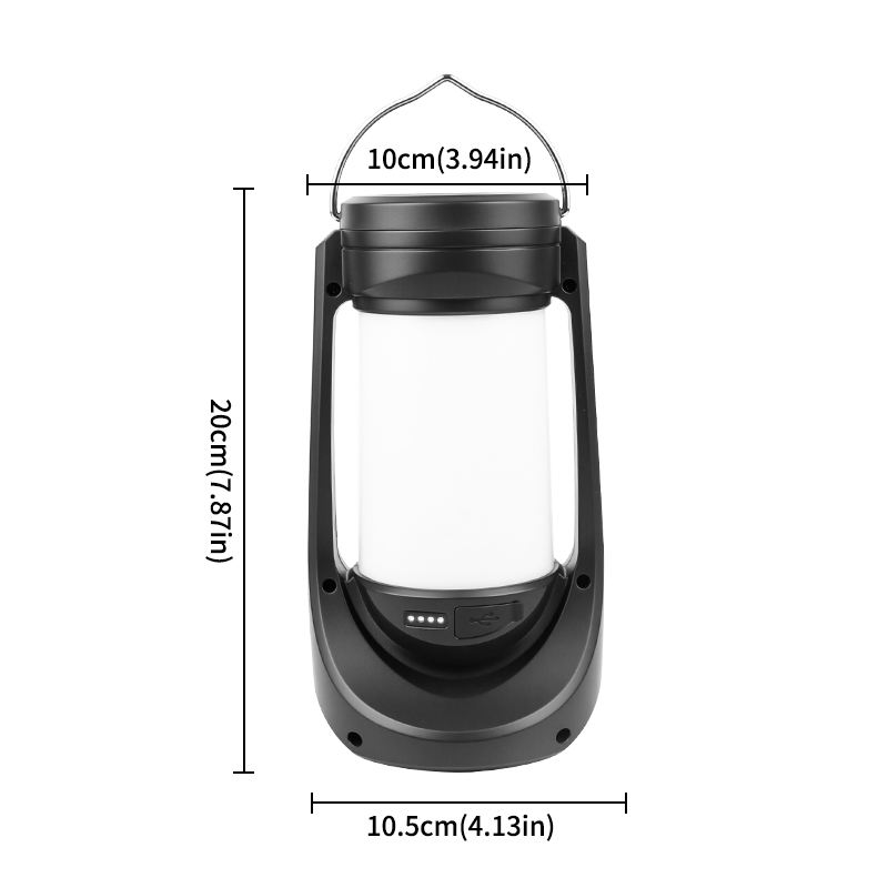 Solar Rechargeable Camping Lantern with LED Light