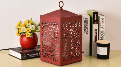 Rustic Wooden Candle Holder Lantern