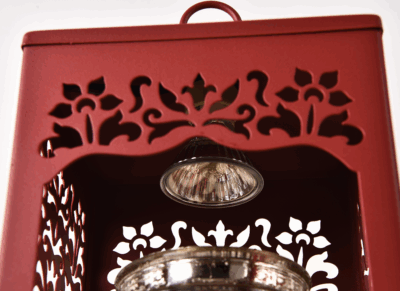 Rustic Wooden Candle Holder Lantern