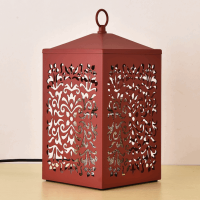 Rustic Wooden Candle Holder Lantern