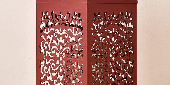 Rustic Wooden Candle Holder Lantern