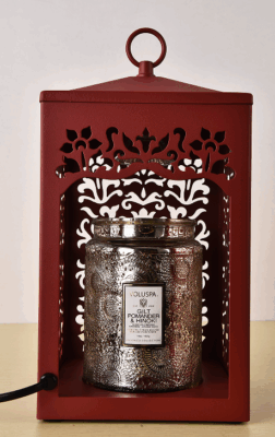 Rustic Wooden Candle Holder Lantern